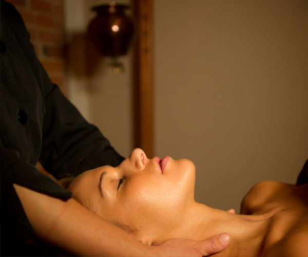 woman getting a massage