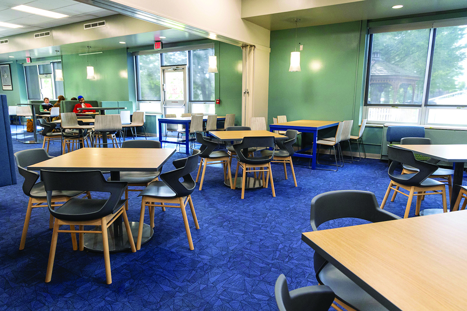 Dining Hall At SUNY Adirondack Upgraded Adds Space For People To Study In Private Glens Falls