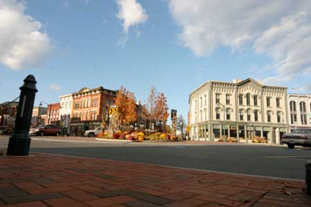 Downtown Glens Falls in the Fall