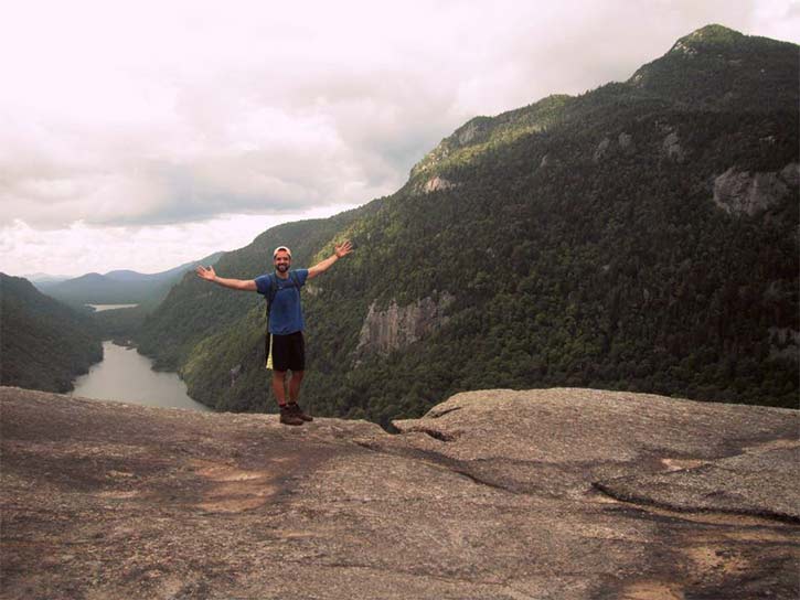 hiker on a mountain