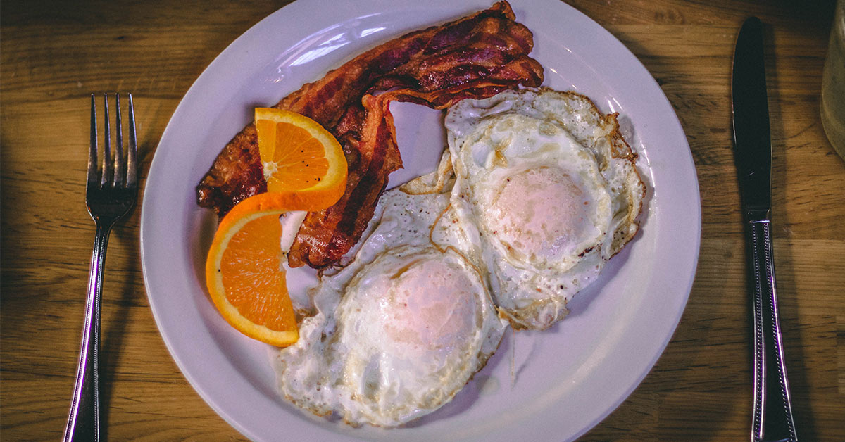 bacon and eggs