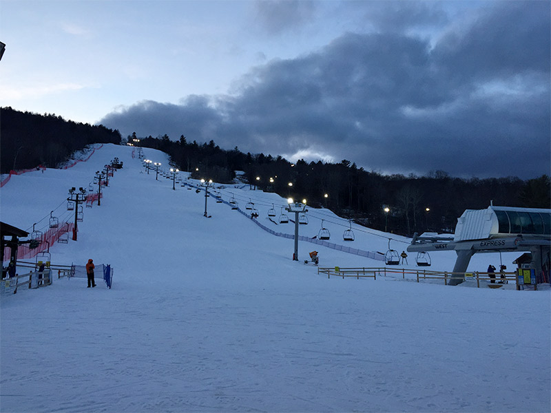 ski slope at West Mountain